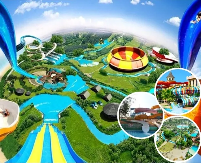 Water slides at Dreamland Aqua Park